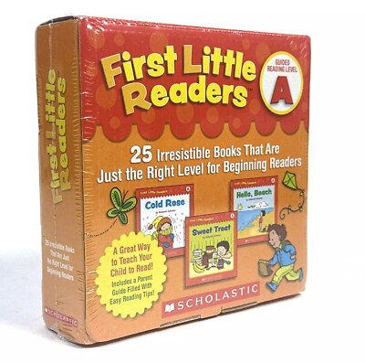 Scholastic First Little Reader Guided Beginning Reading Level A 25 Booklets NEW
