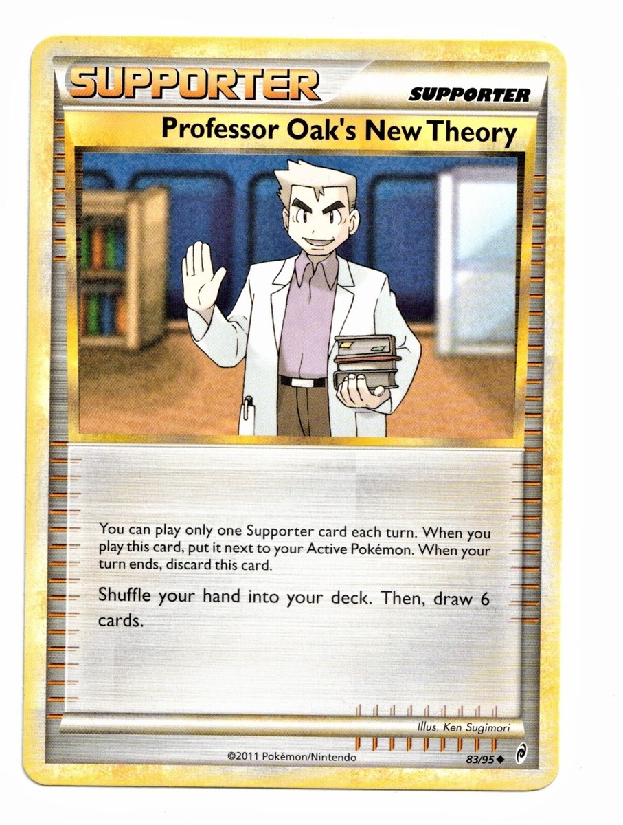Pokemon Card: Professor Oak's New Theory 83/95 Supporter Call of