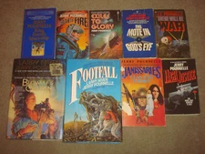 Jerry Pournelle Book LOT Science Fiction Del Rey Baen Tor King David's Footfall