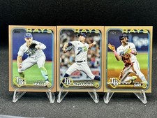 2024 Topps Tampa Bay Rays Gold /2024 3 Card Lot (McClanahan, Walls, Siri)
