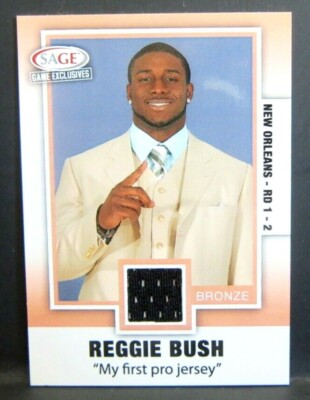 Reggie Bush 2006 Sage Game Exclusives Rookie GU Black Jersey Patch
