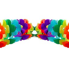 12 Foot Rainbow Gay Pride Flag Flower Party Garland Banner - LGBT Gay Lesbian