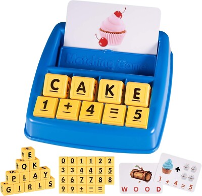 Kearui Matching Letter and Math Games for Kids, Educational Toys for age 3-8 NEW