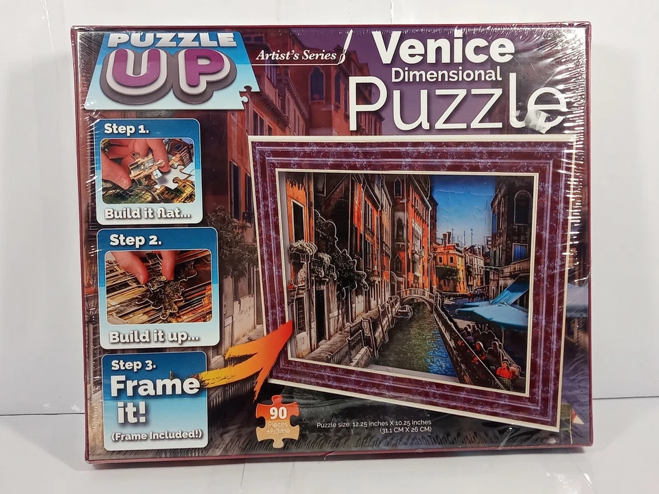 Puzzle Up Artist Series 3D Venecia 90 Piezas Puzzle con Marco Sellado por Cardenal Foto 2 de 4