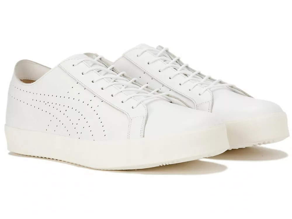 Asics Onitsuka Tiger FABRE DELUXE LO CL 1183B460 WHITE/WHITE With Shoe Bag