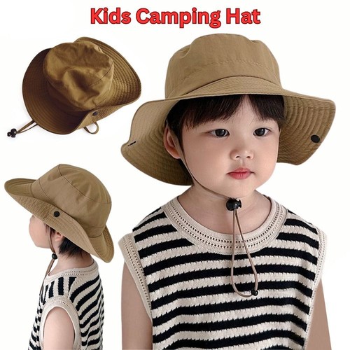 Cute Sun Cap UV Protection Panama Hat Kids Bucket Hat Infant Girls Boys