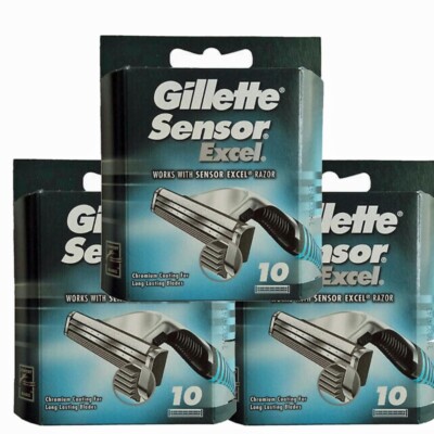 Gillette Sensor Excel - 30 Count (3 x 10 Pack)