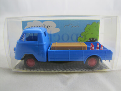 Epoche 1:87 20611 Tempo Matador Bau Tieflader mit Zubehör Blau