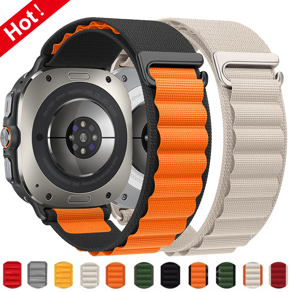 Alpine Loop Band For Samsung Galaxy Watch Ultra 47mm Woven Nylon Strap  Bracelet