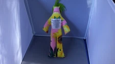 Original Dammit Doll 12” Plush Green hair with floral pattern