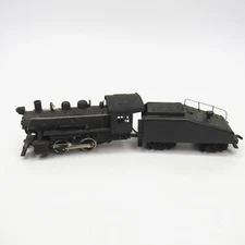HO Scale Steam Locomotive Train With Slope Coal Tender Car Unbranded - UNTESTED