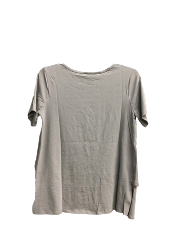DG2 by Diane Gilman Kurzarm Strick Top grau Gr: XS - Bild 2 von 2