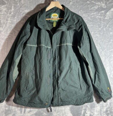 Cabelas Jacket Mens Large Jacket Coat Green Dry Plus Fishing