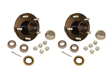 Trailer Hub Kit (BT-150-PR) 5 Bolt on 4-1/2 Inch Circle with 1 inch I.D. Bearing