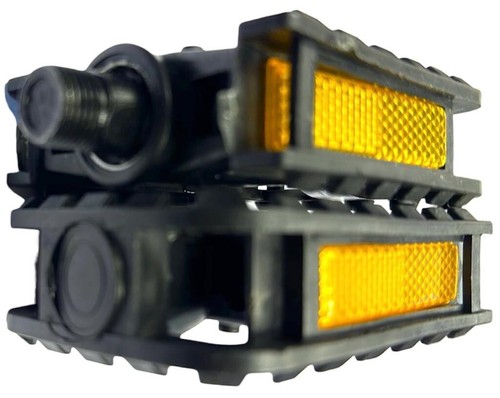 1 Pair Bike Bicycle Pedals 9/16" MTB ATB BMX Mountain Bike Hybrid With Reflector - Picture 12 of 12