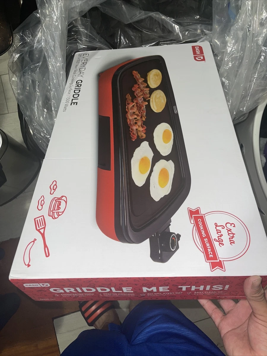 DASH Everyday Nonstick Deluxe Electric Griddle with Removable