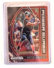 2020 PRIZM DRAFT PICKS AUSTIN HENDRICK RED MOJO POWER SURGE CINCINNATI REDS