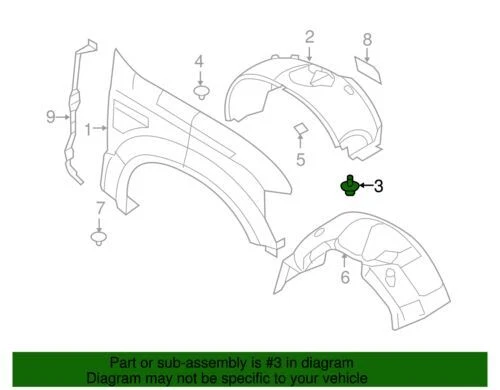 OEM NUEVO Ford 2008-2010 F-250 Super Duty F-350 SD Guardabarros Forro Tornillo W708099-S439 Foto 2 de 2