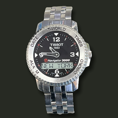 Tissot Navigator 3000 T-Touch Quartz Men's Watch Stainless Steel