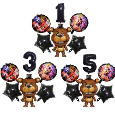 Five Nights @ Freddy's Folienballons Alter Zahl Set Geburtstag Party Deko