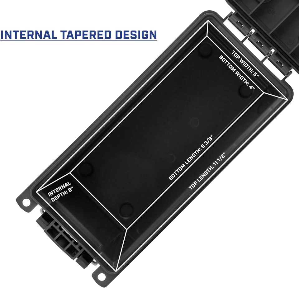 Caja de campo profundo Plano, caja de almacenamiento de munición, cajas de campo apilables .30 Cal, bloqueables Foto 4 de 4