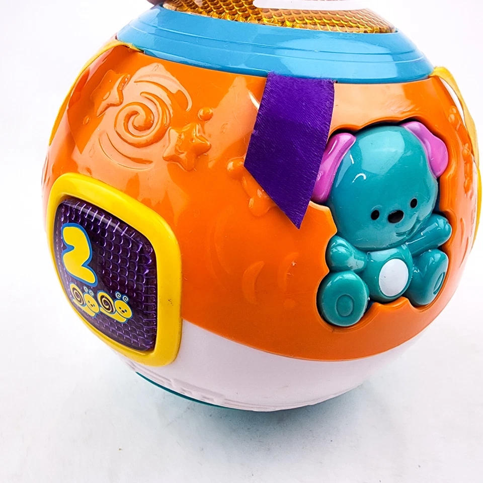 VTech Ball Move & Crawl Ball Bebé Juguete Luz y Sonido Aprendizaje Animales Rojo Ladybug Foto 4 de 4