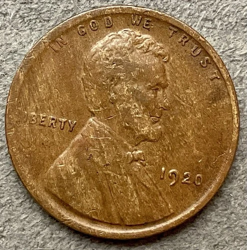 New Listing1920p  Lincoln Wheat Cent [VF/XF EF] Fine/Extremely Fine Lt Alloy Mix Grain B492