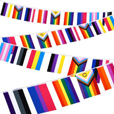 4 Set Pride Flag New Intersex Progress Pride Rainbow Flags Banner Rainbow Decora