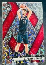 2024-25 Panini Mosaic Silver Lazer Prizm Alperen Sengun Houston Rockets #64