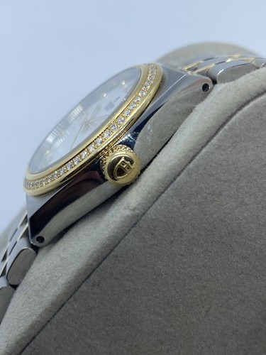 Tudor Royal 28323 Two Tone MOP Diamond Dial 18k/Ss Automatic 28mm Ladies - Picture 7 of 23