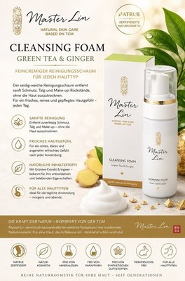 Master Lin Cleansing Foam 100 ml Green Tea Ginger Naturkosmetik Reinigung TCM
