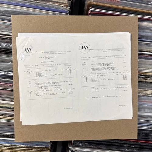 The Grateful Dead Hour Radio Show #34 4/24/89 Vinyl LP Record Album RARE