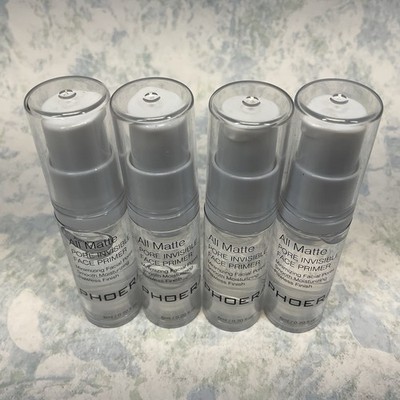 Phoera All Matte Pore Invisible Face Primer Travel Size 0.20oz /6ml - Lot of 4