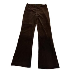 J.McLaughlin Brown Velvet Flare Leg Pants Size 8 Made in USA