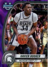 2024-25 Bowman Chrome University #ALT-9 Xavier Booker - Purple Wave Refractor