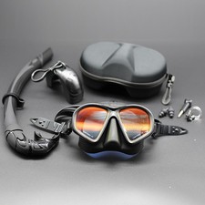 Adult Tempered Glass Diving Set Scuba Anti-Fog Goggles and Snorkeling Mask Tube