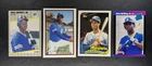 Ken Griffey Jr 4 cards: 1989 Bowman / Donruss / Fleer / Topps Traded Rookie RC