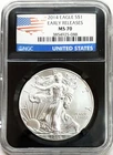 2014 AMERICAN SILVER EAGLE $1 DOLLAR BLACK SLAB NGC MS 70 EARLY RELEASES
