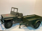 Vintage Hasbro 1970’s GI  Joe Adventure Team Jeep and Trailer