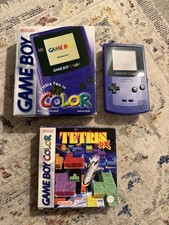 Nintendo Game Boy Indigo Viola Console / Pacchetto Tetris