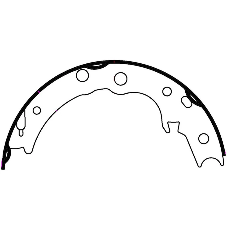 Juego de zapatas de freno de estacionamiento traseras 111.1035 Centric de 2 ruedas para Toyota 86 WRX STI BRZ Foto 2 de 3