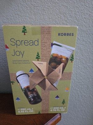KORRES Santorini Grape Body Care Collection Shower Gel & Smoothing Milk New