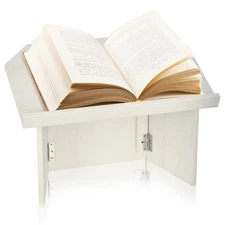 Tabletop Podium, Folding Podium Ideal as a Tabletop Lectern, White