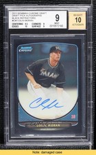 2013 Bowman Draft Black Refractor 5/35 Colin Moran BGS 9 MINT Auto READ d4v