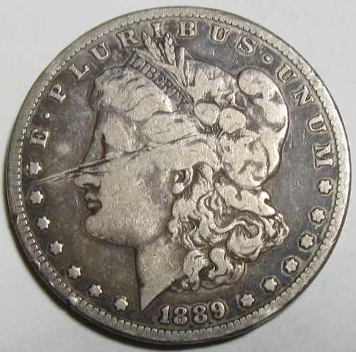 1889-CC Morgan Silver Dollar - Fine Details - #10707
