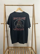 VTG Bootleggers One Shot Gun Sexy Thick Girl Faded Worn T-Shirt SiIze XL