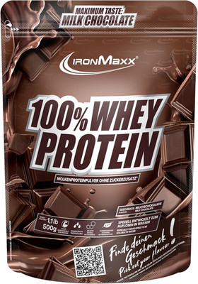 Ironmaxx 100% Whey Protein Pulver 500 g Schokolade, verschiedene Sorten