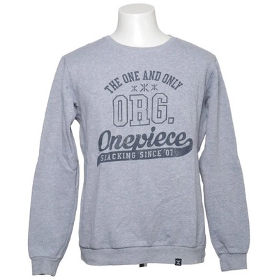 OnePiece, Sweatshirt, Größe: M, Grau, Baumwolle/Polyester, Print, Herren #Ebi