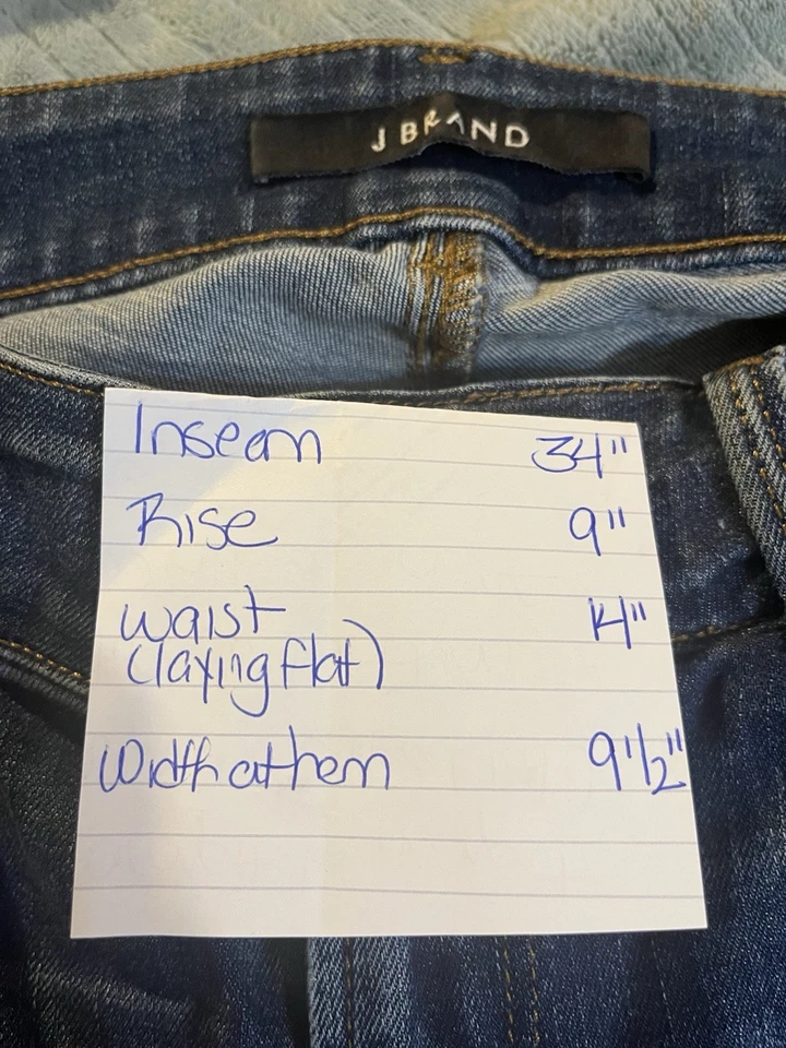 J Brand Women’s Love Story Wide Leg Trouser Jeans Indigo Size 28 - Image 3 of 4