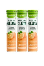 MYHERB Bioactive Glutathione Tablets – 15 Effervescent Tabs x 3 Packs | Vitamin